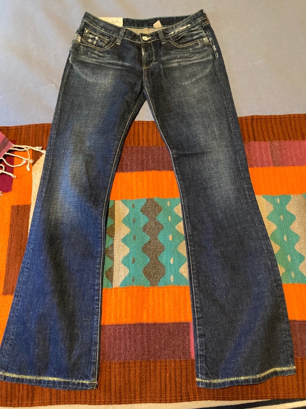 loomstate organic cotton denim low rise jeans